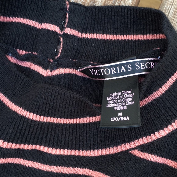 NWOT Victoria’s Secret Form Fitted Halter Crop Top, Medium, Black/Mauve - Picture 3 of 8